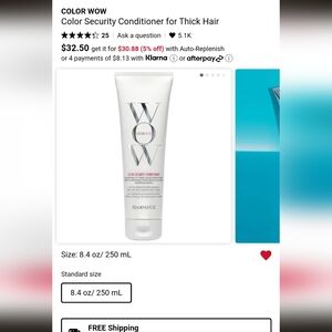 BRAND NEW Color Wow Color Security Conditioner for Normal to Thick Hair